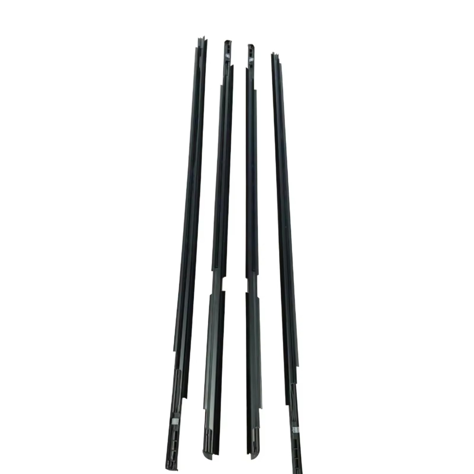 Iukmrt One Color For Toyota For Yaris Hatchback 2006-2013 (4 Doors) Side Door Outer Glass Rubber Sealing Strips Belts Black 4 X Window Weatherstrip Car Door Seal Protector