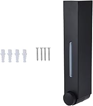 HERCHR Dispensador de sabonete, dispensador de sabonete de banheiro de 420 ml, dispensador de sabão com 2 compartimentos para pia de cozinha, dispensador de sabonete líquido recarregável para mãos para banheiro e cozinha (preto)