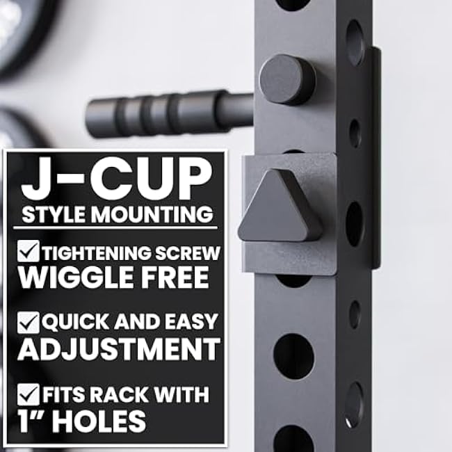 Synergee Dip Station Set of 2 Dip Bar Attachments for Power Racks. Compatible with 2x2 Tube Racks with 1 Holes. Max Capacity 350lbs.