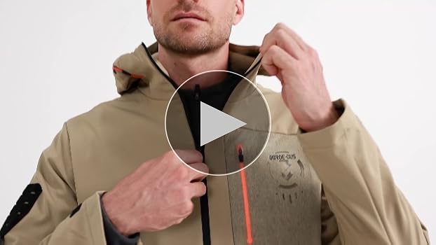 BANTREK Men's Softshell Jacket Lightweight Waterproof Hooded