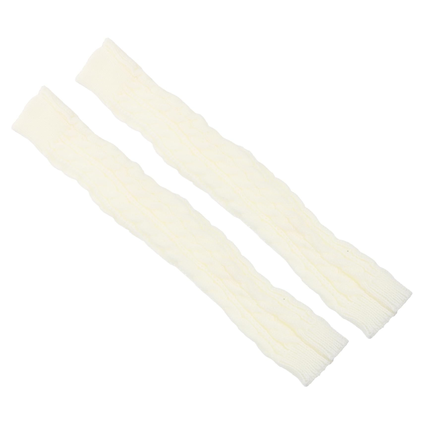 TOGEVAL Warm Arm Sleeves Long Half-finger Gloves Thumb Holes Knitted Winter Use Sleeves Easy Maintenance for Men Women