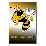 Georgia Tech Logo NCAA Sports Poster Print