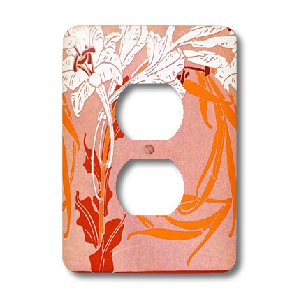 Orange et Blanc Nouveau cache 2 prises double pour plaque murale - 3