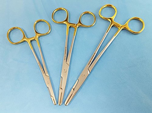 3 Olsen Hegar Needle Holders with Scissors 4 3/4