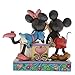 Enesco Disney Traditions by Jim Shore Mickey and Minnie Kissing Booth Figurine, 6