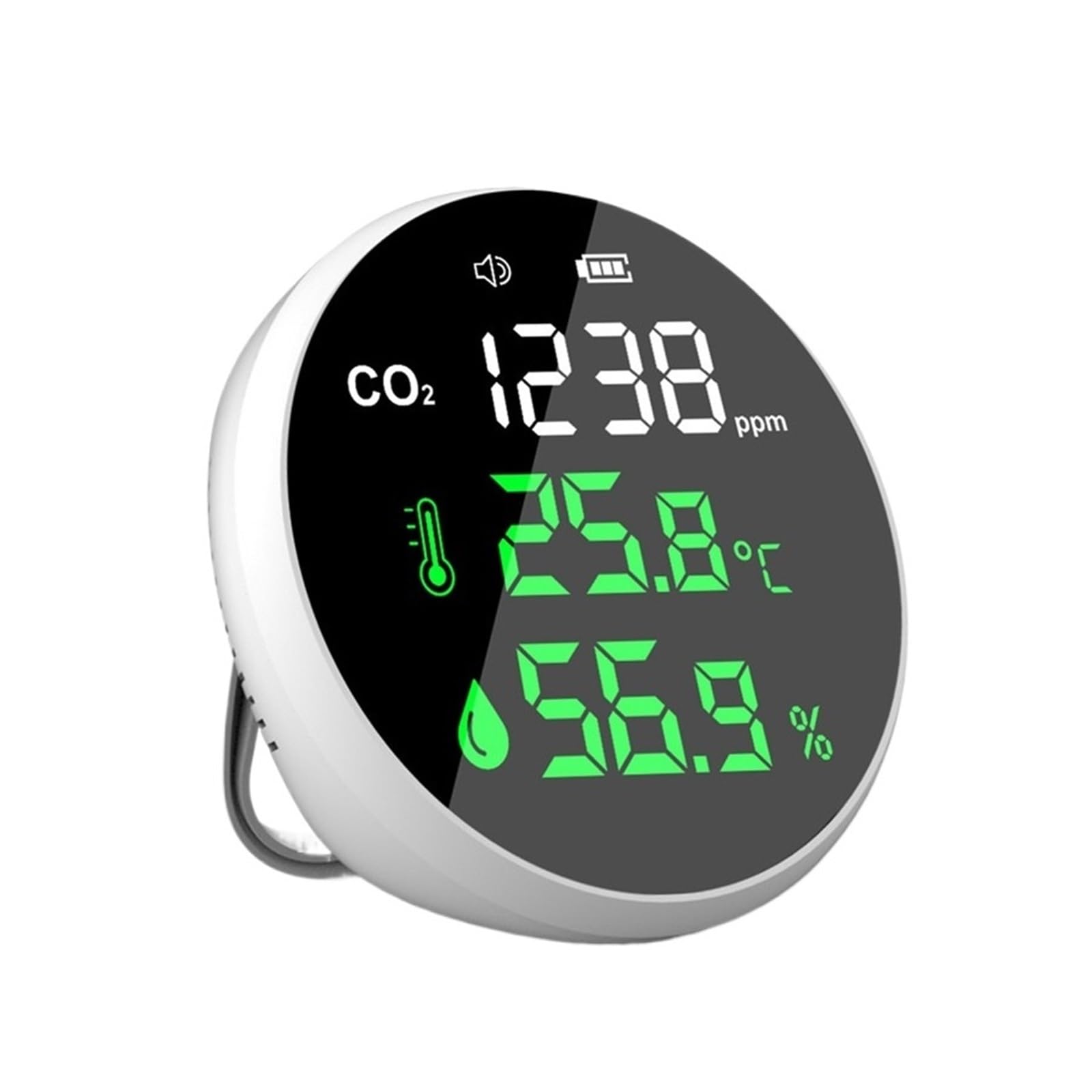Air Quality Monitor, Carbon Dioxide Detector Air Quality Tester CO2 Meter Thermometer Hygrometer Detector