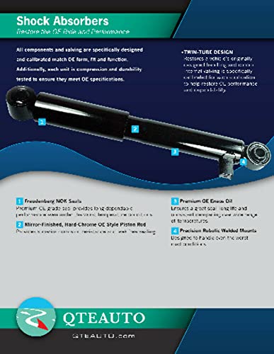 PM Auto Pair of 2 Rear Shock Absorber For 2012-2017 Buick Verano