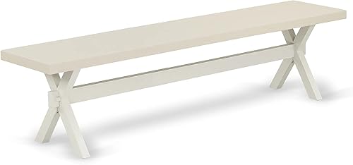 East West Furniture Banco de comedor 72 x 15 x 18 XB027