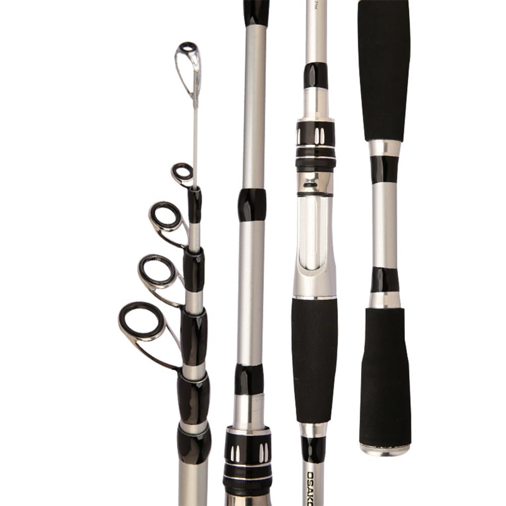 CañAs De Pescar Caña de Pescar telescópica de Fibra de Carbono for Viajes, Accesorios de Pesca for Carpas CañA De Pescar(2.1M)