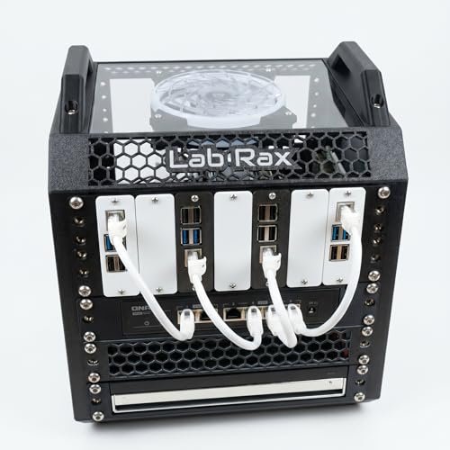 Image of VIKSON INTERNATIONAL10-Inch AI Modular Desktop Server Rack 5U - Miniature Network Equipment Enclosure for Servers, Mini Switches, and Homelab IT Gear - 120mm Fan Compatible for Docker, Homeassistant