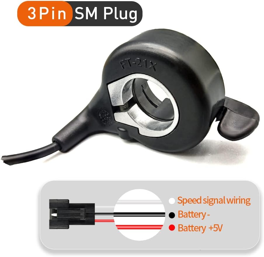 Electric Bicycle Thumb Throttle WUXING, FT-21X Finger Throttle, 12-72V Universal,Speed Control for Ebike Pocket Razor Scooter Accessories Part, image 4