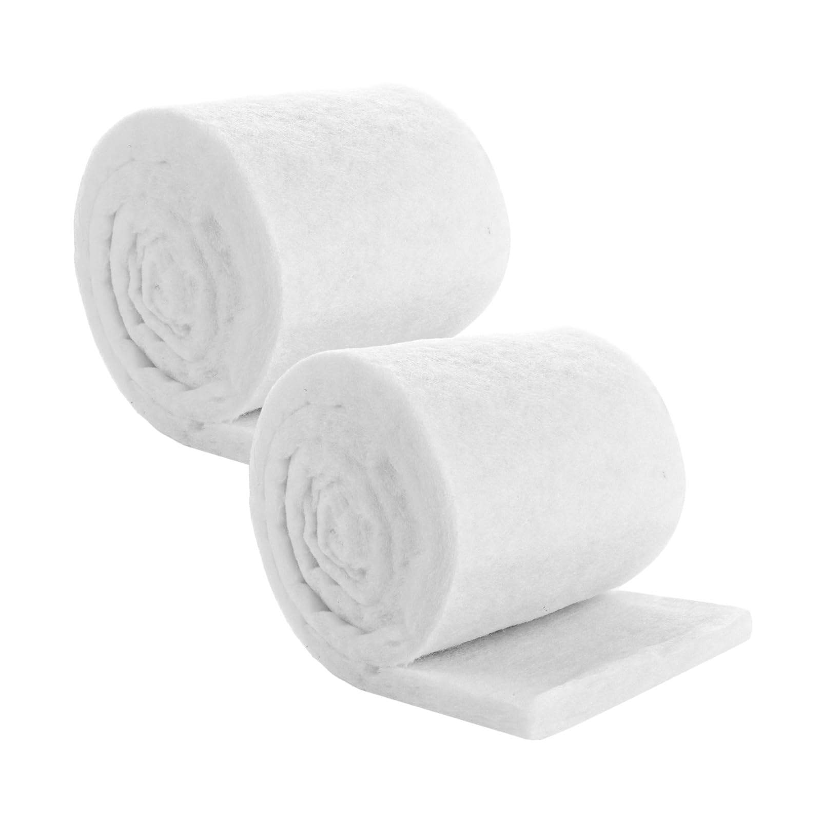 YAYODS 2 unidades de algodón filtrante para acuario 200 x 20 x 3 cm – Esponja de filtro espesada para acuarios – Material de filtro blanco – Filtro de fieltro para acuarios y estanques de peces
