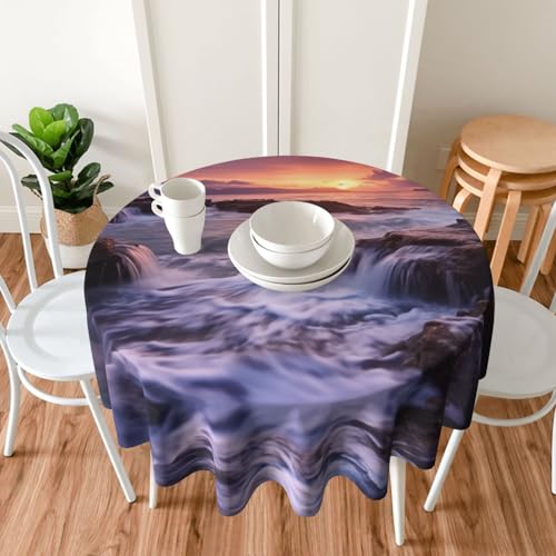 Nappe de plage anti-pli durable 152 cm pour repas de famille - 8