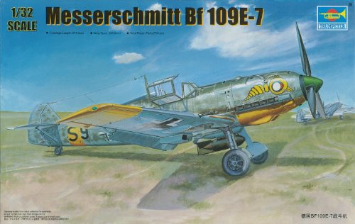 Trumpeter 2291 Messerschmitt BF 109E-7 kit de modélisme haute précision injecté blanc