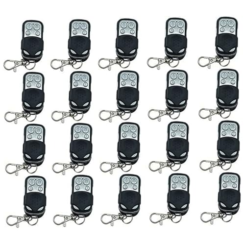 20 Telecomandi Universali Per Cancello E Garage A Codice Fisso 433.92 Mhz Con 4 Tasti