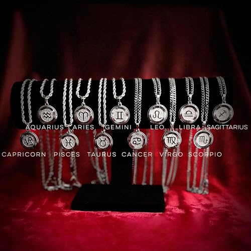 Silver Zodiac Necklace & Pendant - Silver Necklace for Women & Men, Tarnish & Water Resistant, Birthday Gifts for Women & Men3