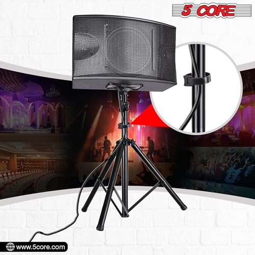 5 Core Speaker Stand Tripod Floor Adjustable Up To 48 Inch Dj Studio Monitor Stands Pole Mount thumb #7
