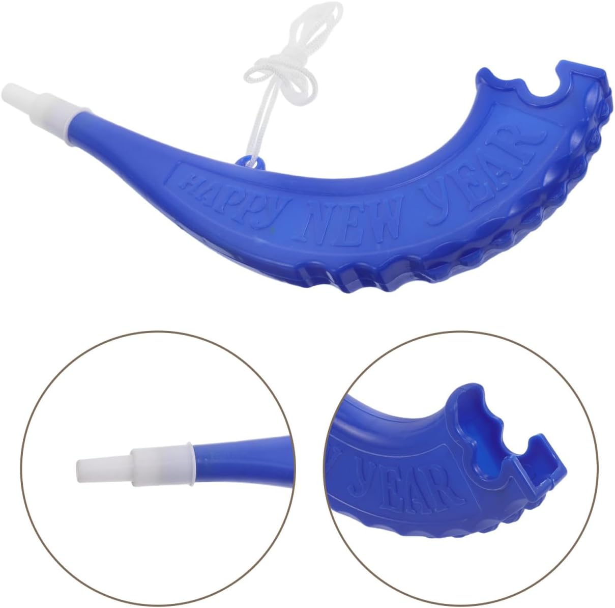BESPORTBLE 6Pcs Plastic Stadium Horn Blow Noisemakers 8.66 Inch - Shofar Horn for Sporting Events Football Games New Year Party Favors Portable Cheering Noise Maker Toys