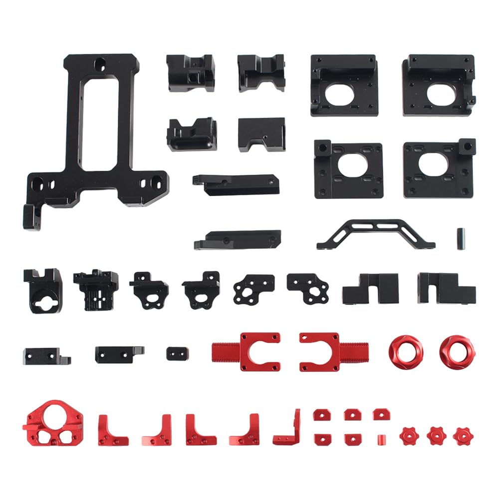 Jemora Accessorio per stampante 3D Parti in lega di alluminio compatibili con la macchina da stampa 3D VOR 0.2 R1 Parti del telaio in metallo CNC leggero fai-da-te aggiornato con kit di viti