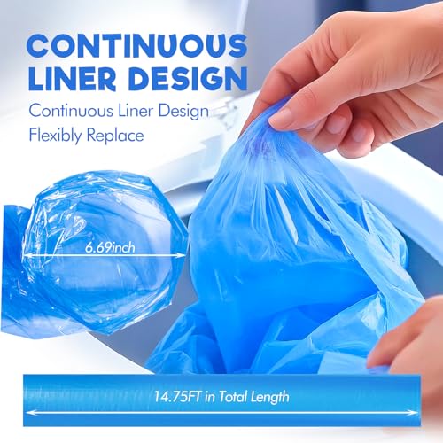 Image of Diaper Pail Refill Bags,10 Pack for Genie Diaper Bags Refill scented, 100% Lock Odor and Seal Diaper Pail Refills, Fully Compatible with Diaper Genie and with Munchkin(Cartridge is not included)