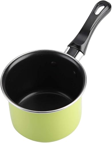 Miniatura 5 de Olla antiadherente Práctica conveniente olla de sopa Cacerola Mini Colorido Leche Olla Cacerolas (verde)