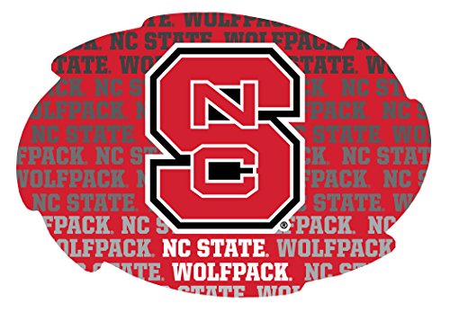 NC State Wolfpack 5x6 Inch Word Swirl Magnet Officially Licensed Collegiate Product