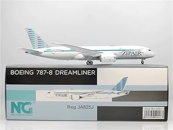 ZIPAIR 787-8 JA825J ジップエア 1:400 NG NG Models ZIPAIR for Boeing B787-8 DREAMLINER JA825J 1:400