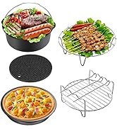5PCS Air Fryer Accessories Set, 7 Inch General Air Fryers Accessory with Silicone Pot Compatiable...