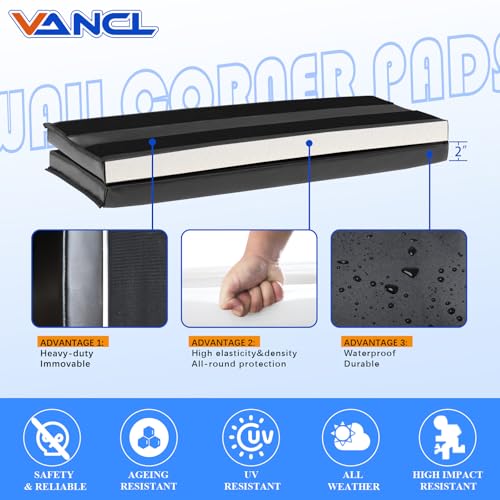 Image of Heavy Duty Corner Edge Protector - Waterproof Durable 2 Sides Wall Corner Pads for Safety
