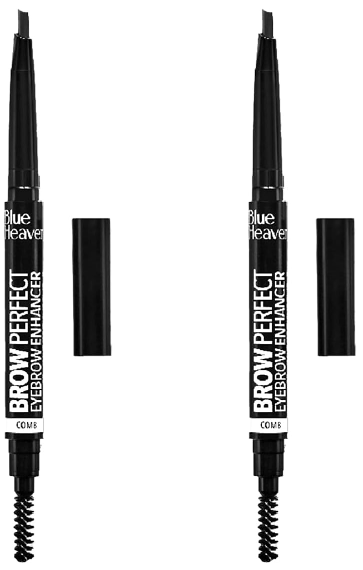 Blue Heaven Brow Perfect Eyebrow Pencil Enhancer, Ash Grey, 0.30gm (Pack of 2)-image-2