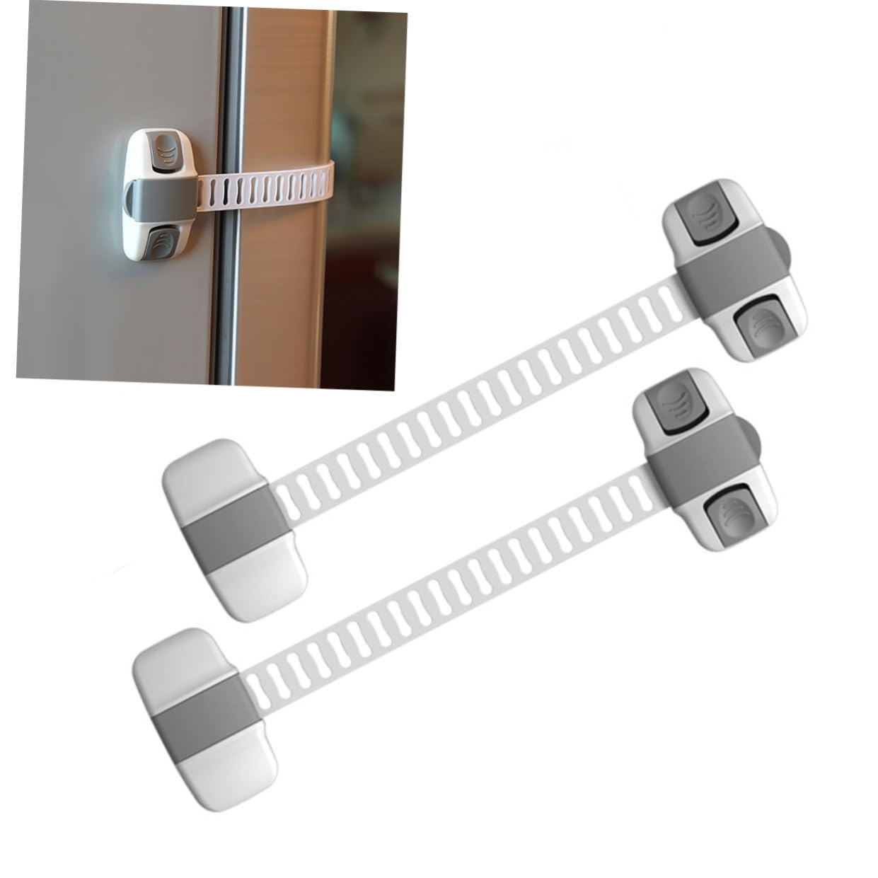 Verrou de Sécurité Garçon et Filles pour Porte de Meuble, Lot de 8, Abs