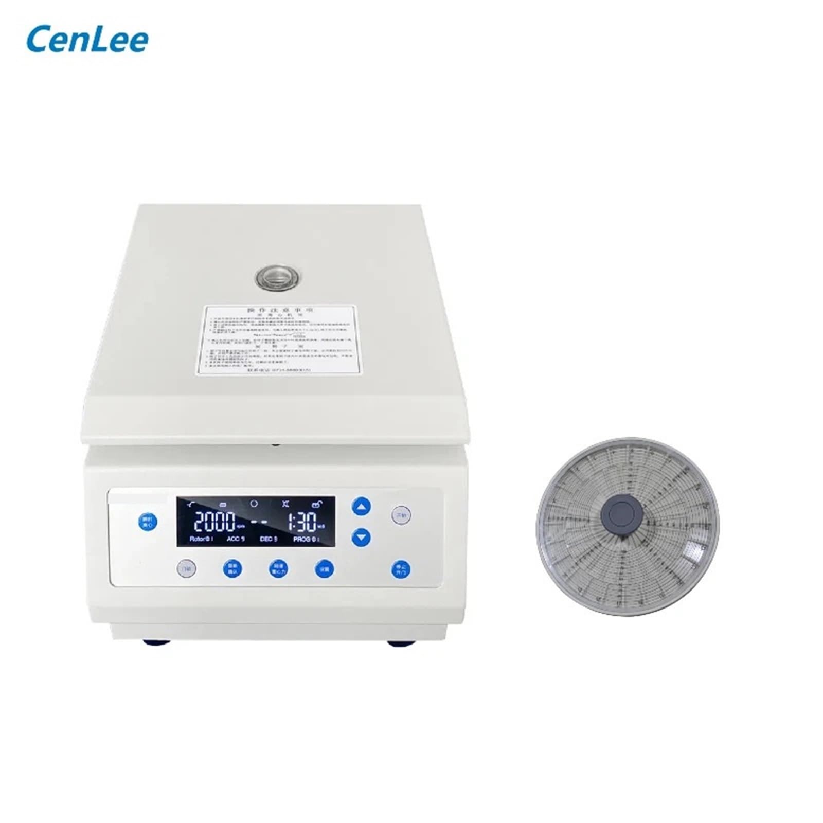 Zentrifuge, CL-TG12M Mikrocomputer LCD Display Hämatokrit Zentrifuge 24 Stück Kapillarzentrifuge