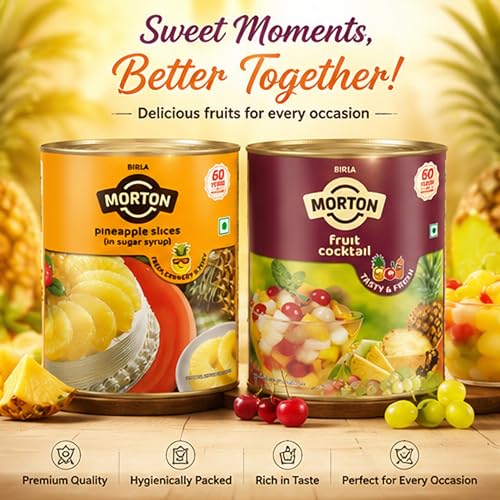 Image of Birla Morton Fruit Cocktail 850 Gm & Pineapple Slices 850 Gm Pack of 2