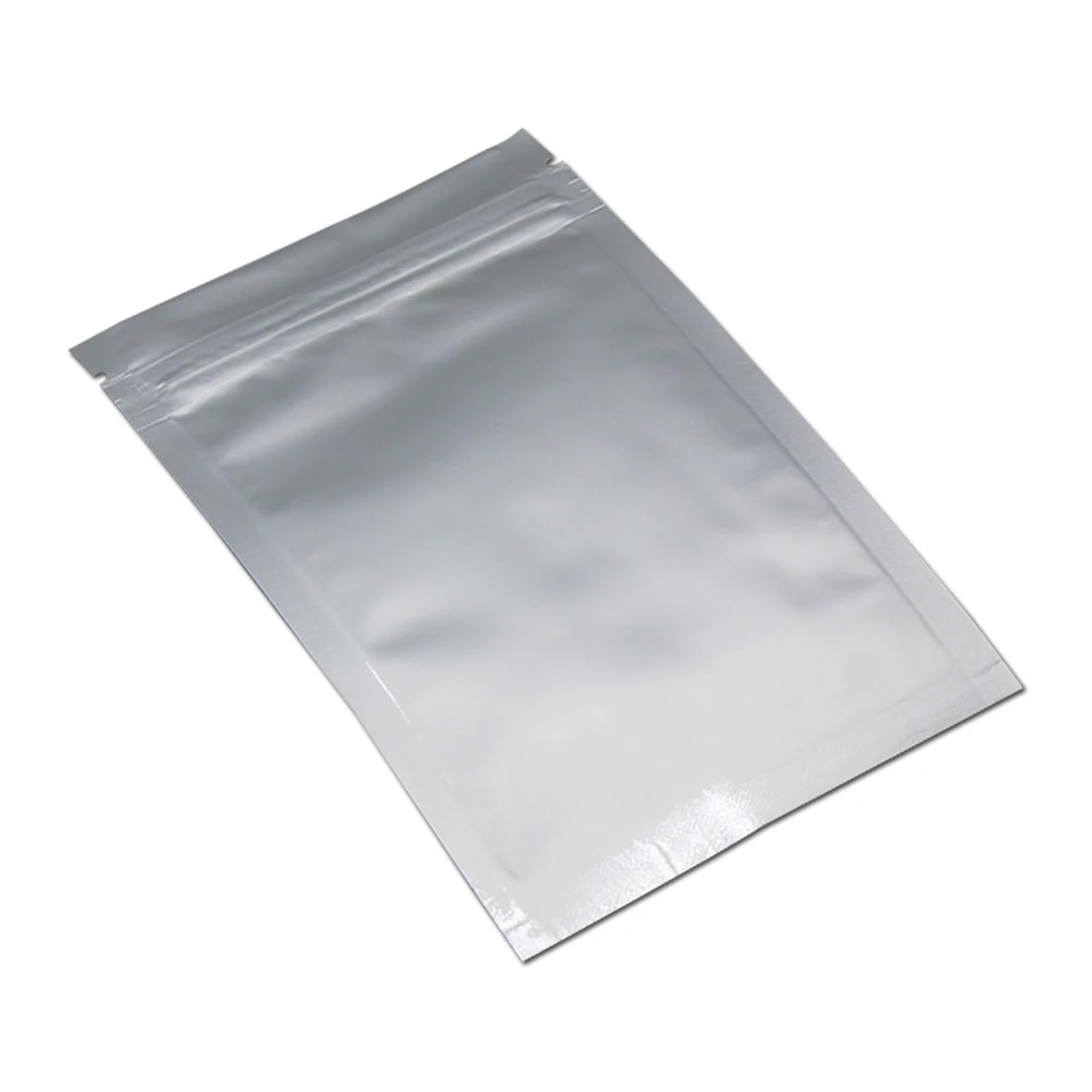 Lot de 100 sachets en Mylar pur, refermables et réutilisables, avec fermeture à glissière encoche déchirable(11x16cm)