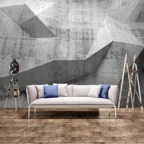 Papier peint mural 3D ciment rétro pour transformer un mur blanc