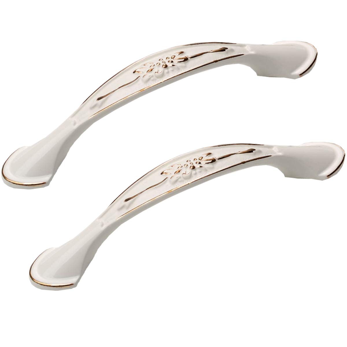 Wushadehans Style C Antique Brass Cabinet Drawer Handles 2Pcs Noble Zinc Alloy Drawer Pulls Kitchen Cabinet Knobs Hardware Hole Distance(,Hole Distance 96Mm)