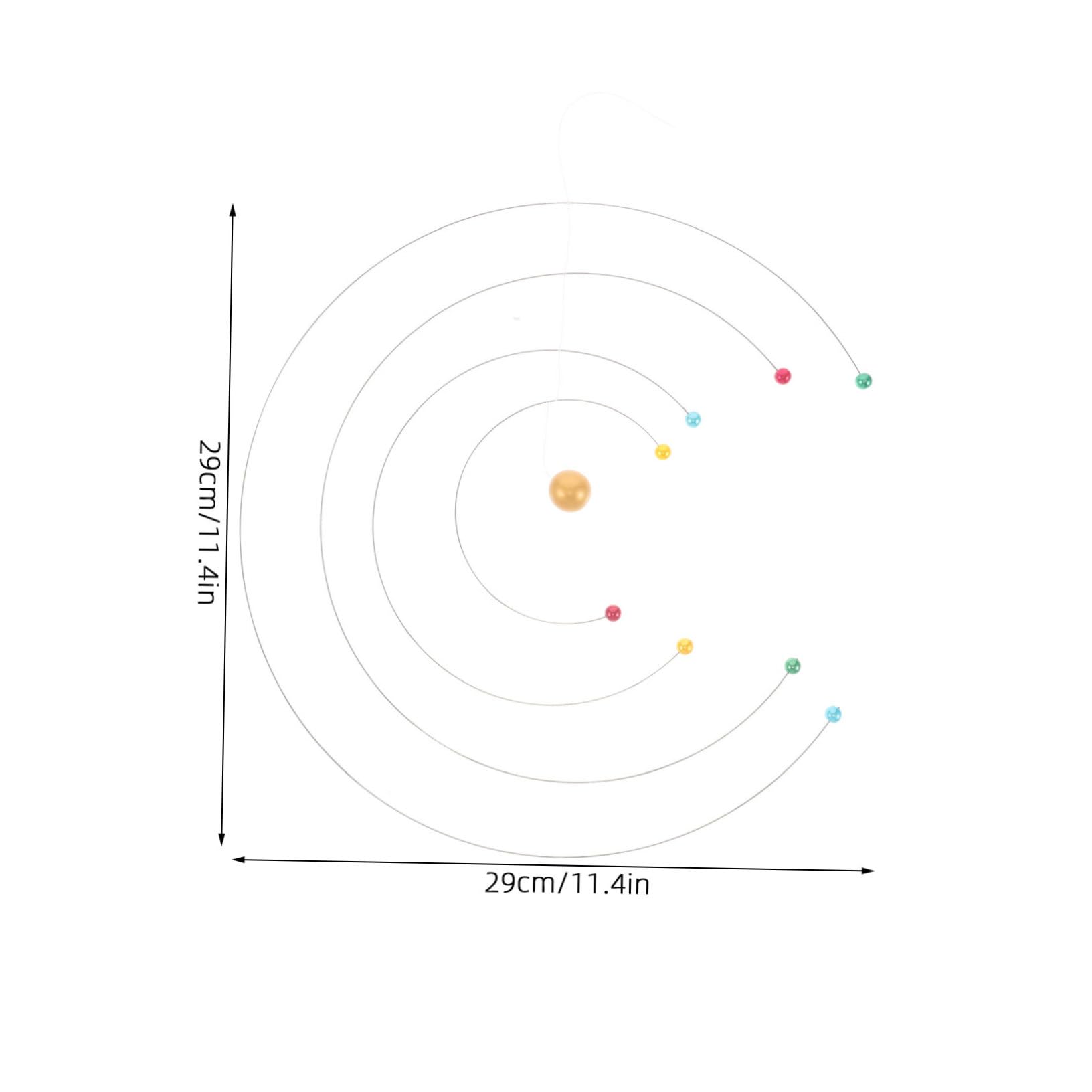 FUNOMOCYA Model Mobile Dynamic Hanging Decor for Science Enthusiasts Astronomy Design Modern Educational Decor for Classrooms and Home Spaces Unique Balance Science