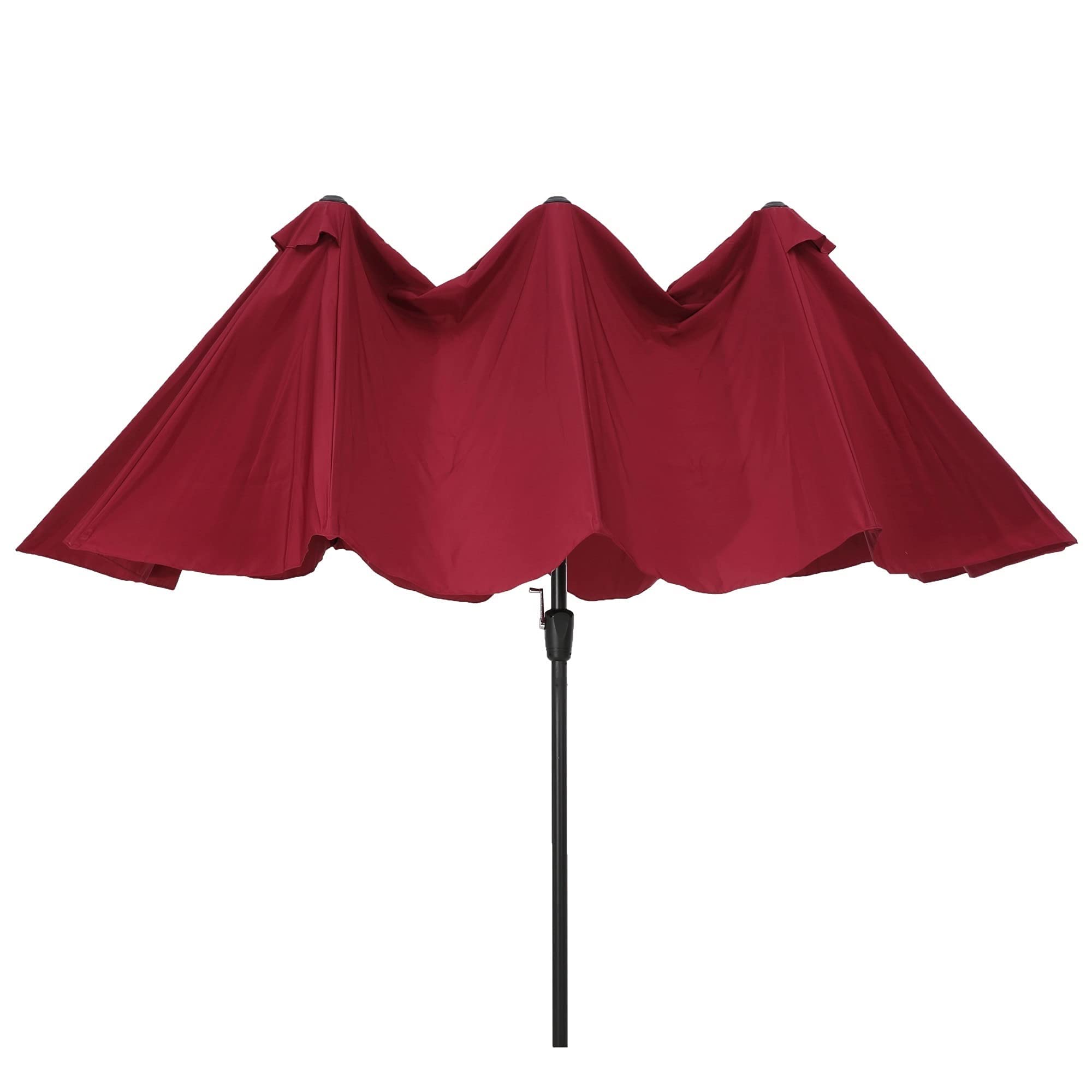 Parasol ogrodowy, duży dwustronny prostokątny parasol ogrodowy z podwójnym tarasem, odporny na blaknięcie, parasol zewnętrzny