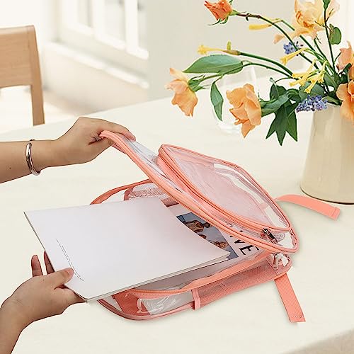 Personalized Clear Backpack with Name Letter Patch Backpack Custom Transparent Backpack Heavy Duty Clear Backpack2