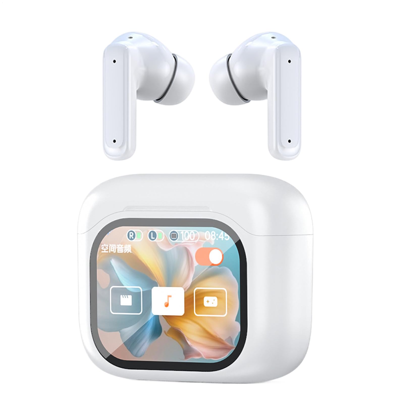 Auricolari per traduttori: dispositivo AI wireless, auricolare intelligente, traduttore vocale in reale, auricolare con display LED | Accessorio per la cancellazione del rumore per all