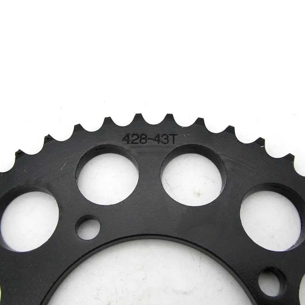 piñón Disco de cadena motocicleta universal, disco transmisión trasera, apto for 428-43T 76MM