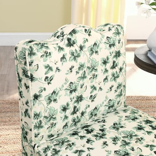 Sillón tapizado flannel verde sin brazos miniatura 5