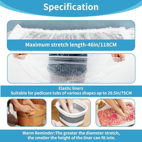 25 piezas liners desechables para pedicura de pies miniatura 2