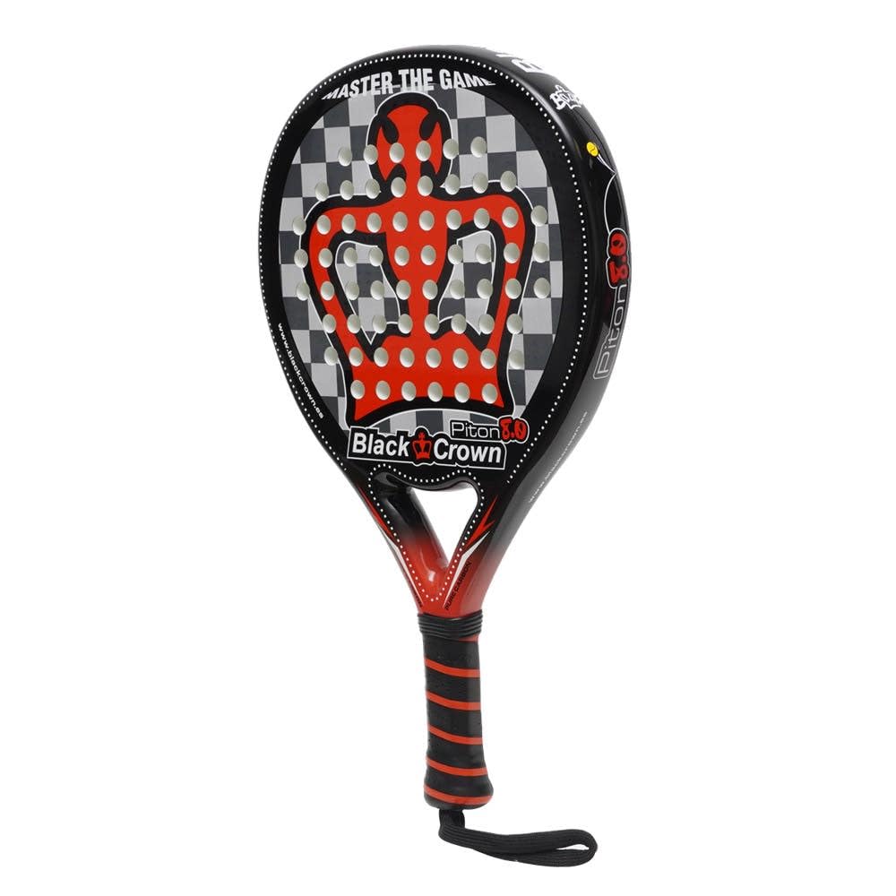 Black Crown Piton 13 - Racchetta Da Padel Forma Rotonda, Gomma SC Black EVA Media, Carbonio 3K E Piton Glas, Controllo E Potenza