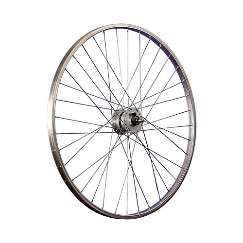 Laufrad 28 Zoll Vorderrad Shimano Naben Dynamo DH-C3000 V-Brake Felge Silber 28"
