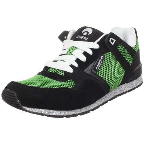 Osiris Men's Hayou LT Skate Shoe,Black/Green/White,7 M US