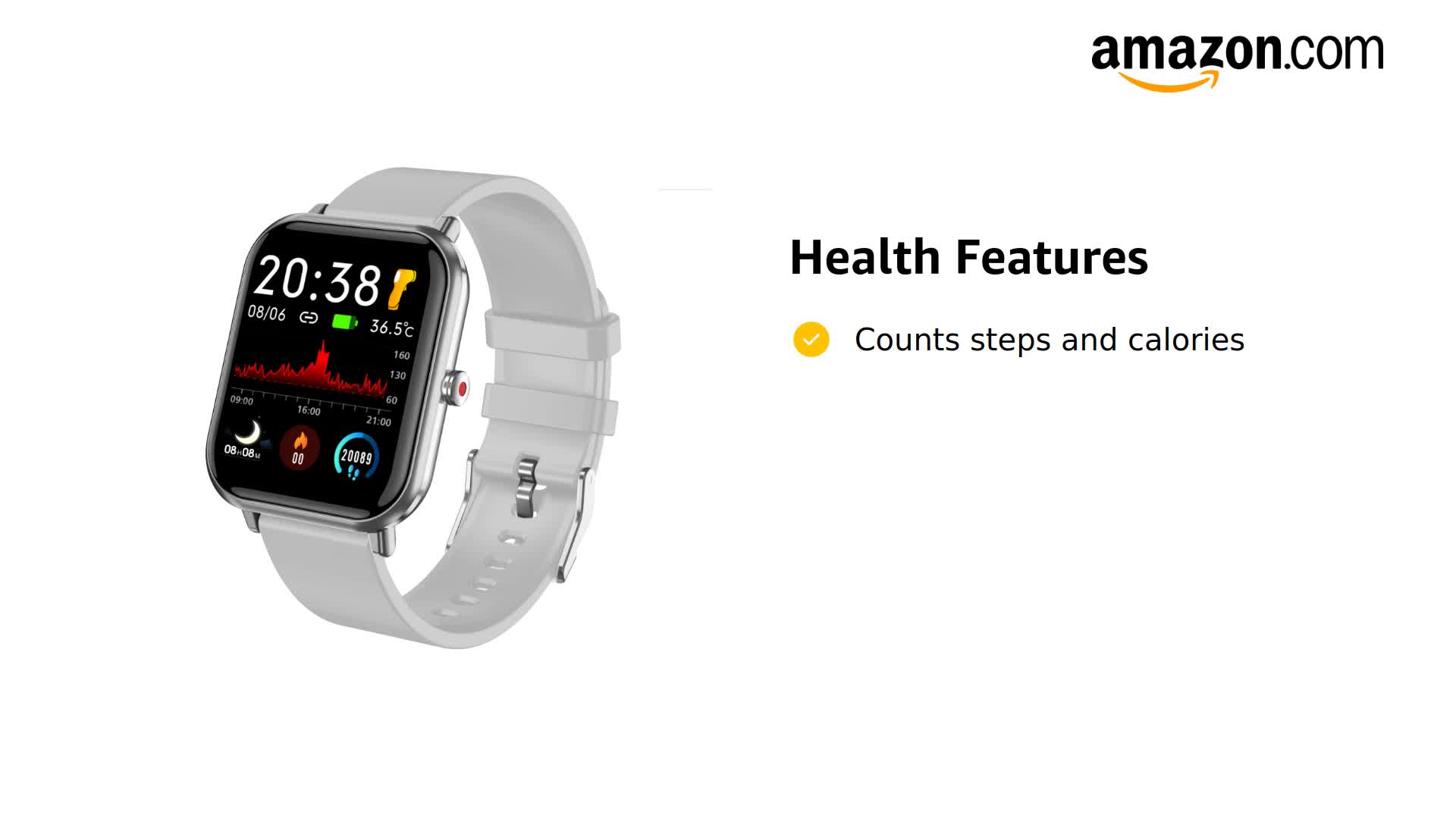 Pulsera Actividad Mujer Pulsera Inteligente Con Monitor Cardíaco