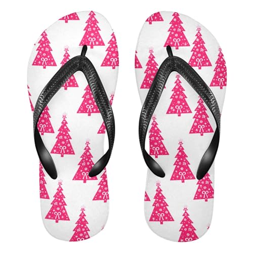 Burbuja Pine Trees Flip Flops for Women Men, Soft Thong Sandals Rubber Slippers for Pool Beach Essentials