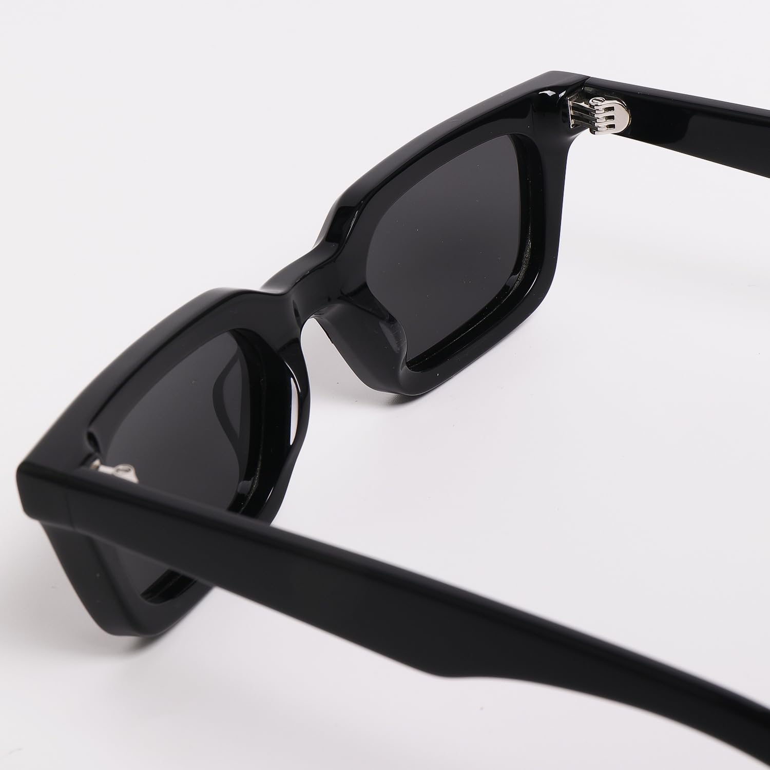 Occhiali da sole retrò alla moda con montatura spessa in acetato, vintage, protezione UV400 per uomo e donna