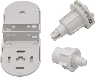 Lihopefe Universal Roller Shutter Bracket Replacement Accessories, Roller Shutter Repair / Hardware kit, Curtain Accessories, 30 mm Circular Roller Shutter Tube, 1 Set (White)